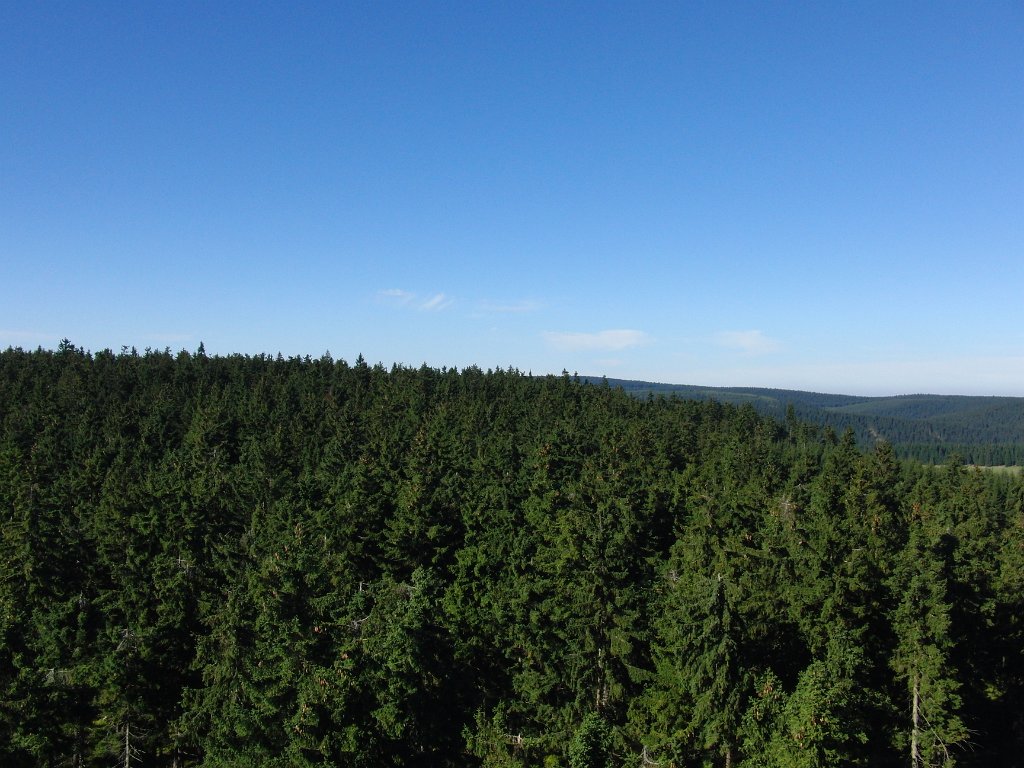 12.JPG - Pohled z Pajndlu směr SZ vrchol Tisovský vrch 300st. 0,6km